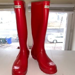 Tall Coral Hunter Boots